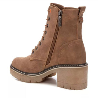 Xti - Botas femininas de salto com cadarço