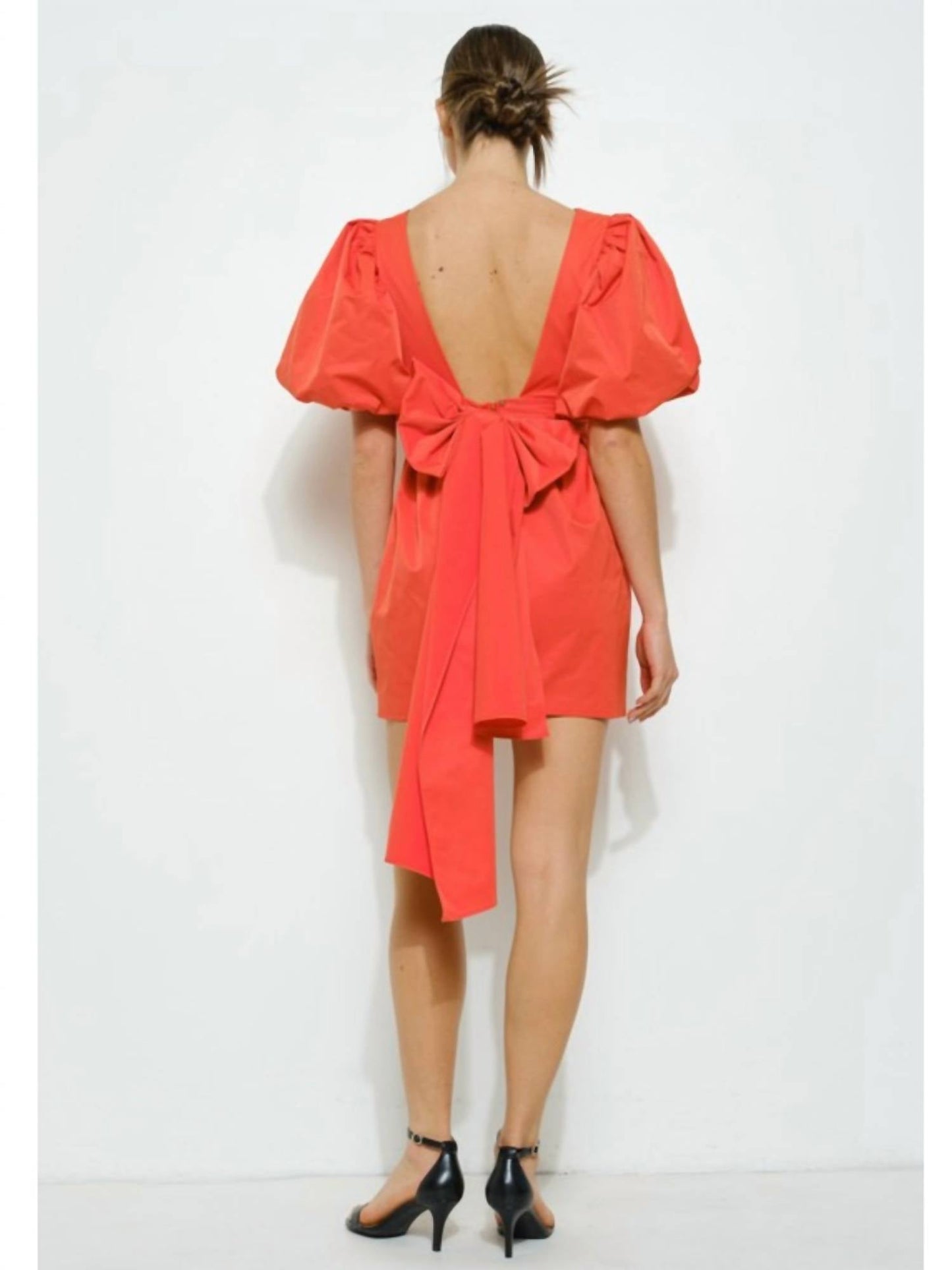 Ina Fashion - Open Bow Back Mini Dress
