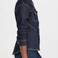 Cinq A Sept - Denim Scrunch Sleeve Top