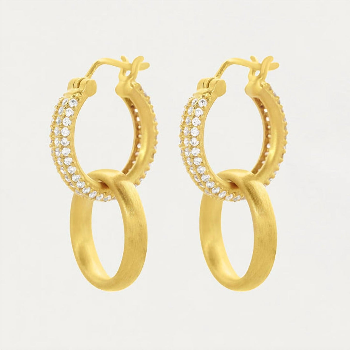 Dean Davidson - Women's Petite Pave Drop Hoop Earring