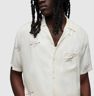 Allsaints - Bow Short Sleeve Button Up Shirt