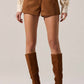 Astr - Jude Faux Suede Shorts