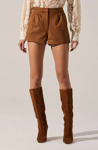 Astr - Jude Faux Suede Shorts