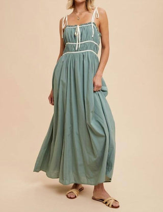 In-Loom - Vivian Contrast Trim Maxi Dress
