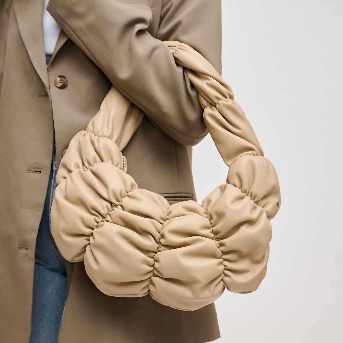Urban Expressions - Stella Puffy Quilted Vegan Leather Clutch