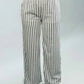 Blu Pepper - Stripe Linen Wide Leg Pants