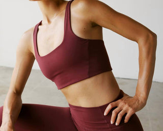 Free People - Sutiã esportivo com gola quadrada Never Better