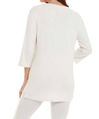 French Kyss - Top Gabrielle Kashmira manga 3/4 com decote em V