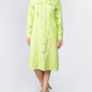 American Bazi - Chic Distressed Denim Button-up Dress