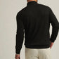Peter Millar - Autumn Crest Suede Trim Quarter-zip Sweater