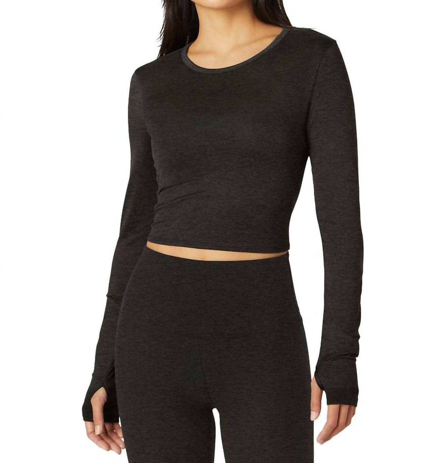 Beyond Yoga - Featherweight Sunrise Cropped Pullover