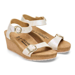 Birkenstock - Sandália feminina Soley em couro nobuck