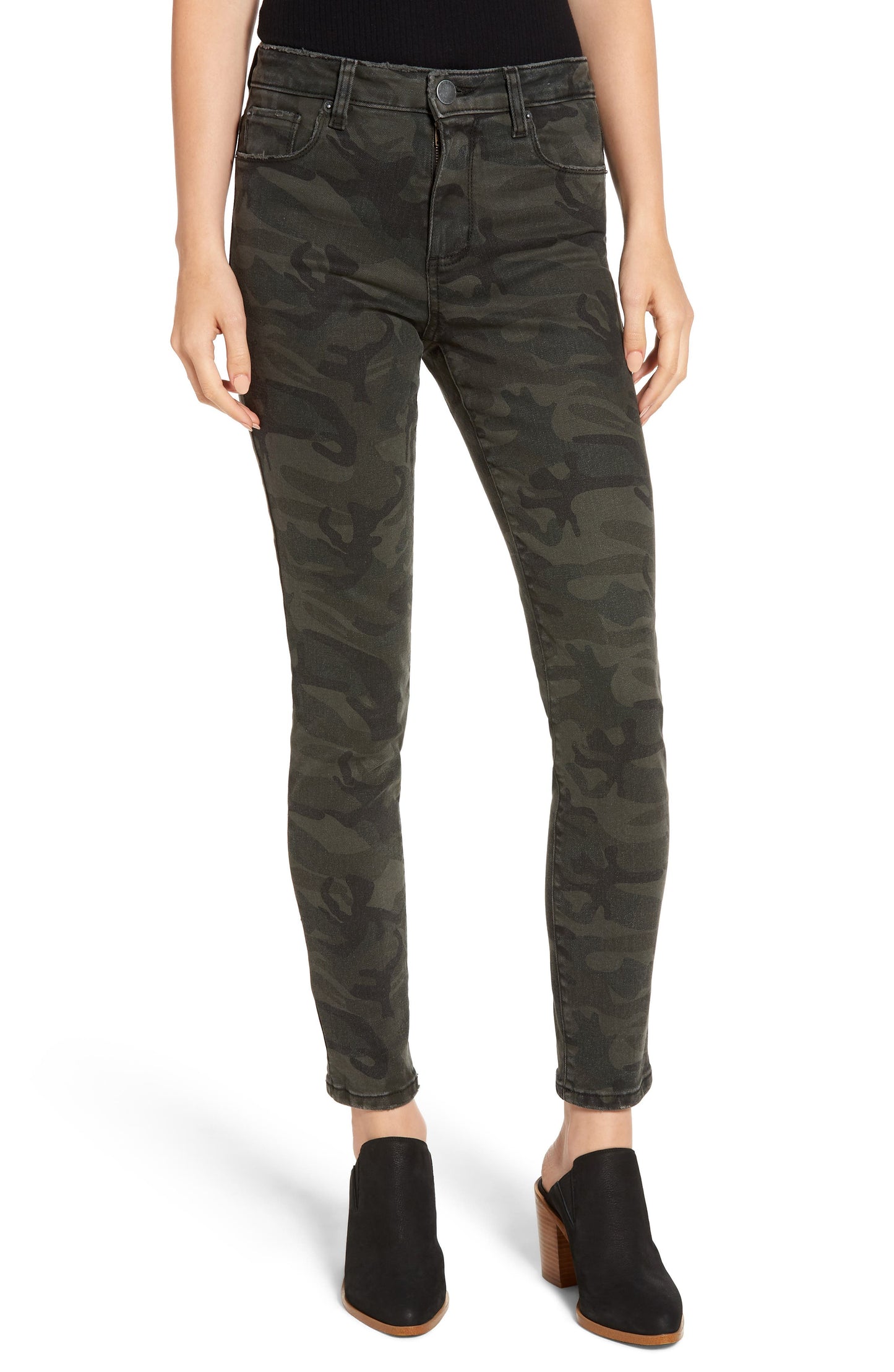 STS Blue Women s Ellie Camouflage-Print Ankle Skinny Jeans Green Size 29
