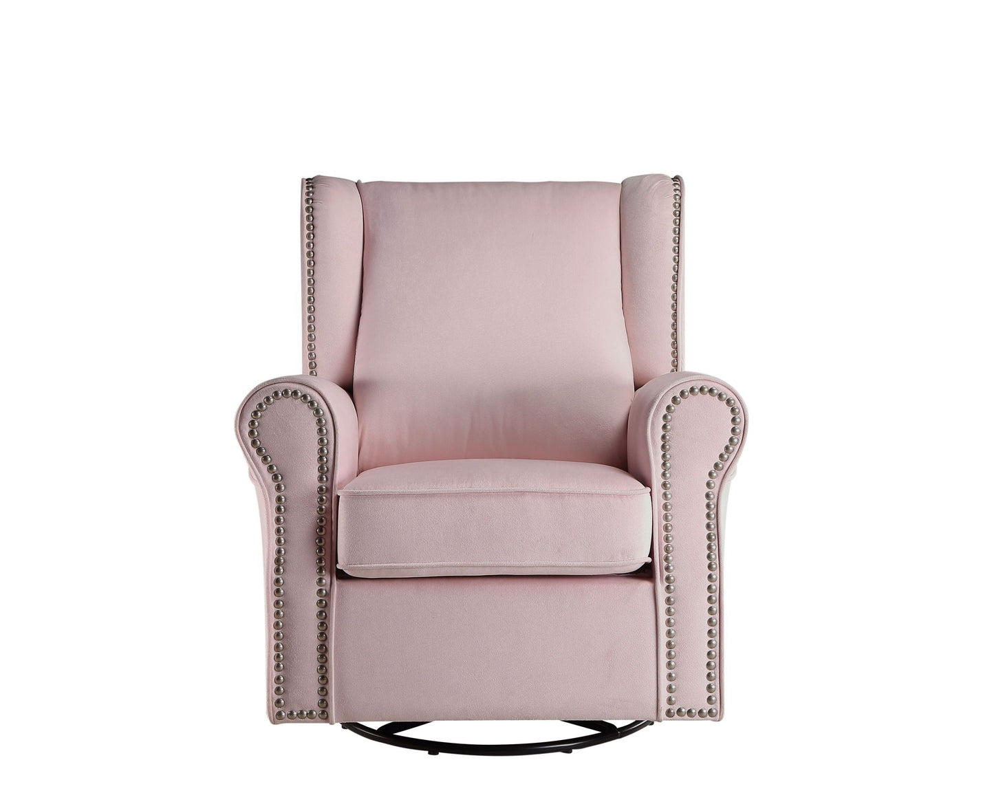 Tamaki Glider Chair With Swivel - Pink