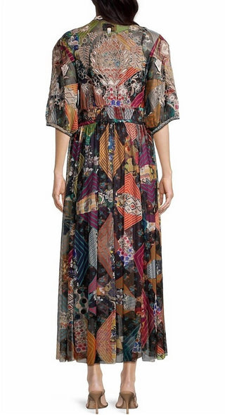 Johnny Was - Vestido Kiara Patchwork Mesh