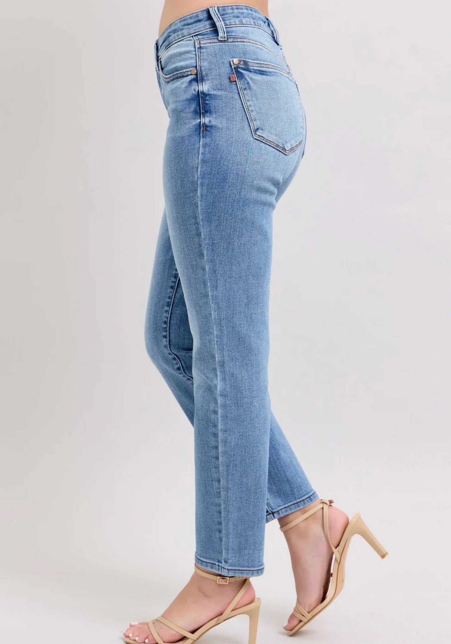 Judy Blue - Lynda Mid Rise Slim Fit Jeans
