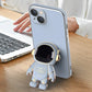 3d Astronaut Electroplated Anti-drop Phone Case with Stand