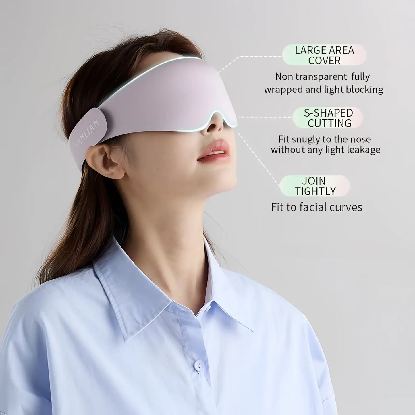3d Sleep Mask Breathable Contoured Eye Shading Cover
