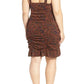 Leith - Plus Size Floral Print Above Knee Ruffle Ruched Strappy Dress