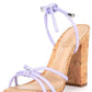 Schutz - Women's Suzy Multistraps Lace Up Open Toe Block High Heel Sandals