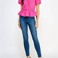 Strut & Bolt - Cross Neck Puff Sleeve Blouse