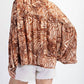 Eesome - Printed Dolman Sleeve Top
