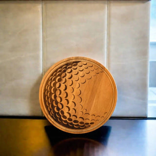 Creative Gifts International - Tabuleiro de madeira para bolas de golfe - 13"