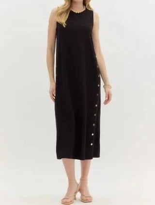 Entro - Buttons Midi Dress