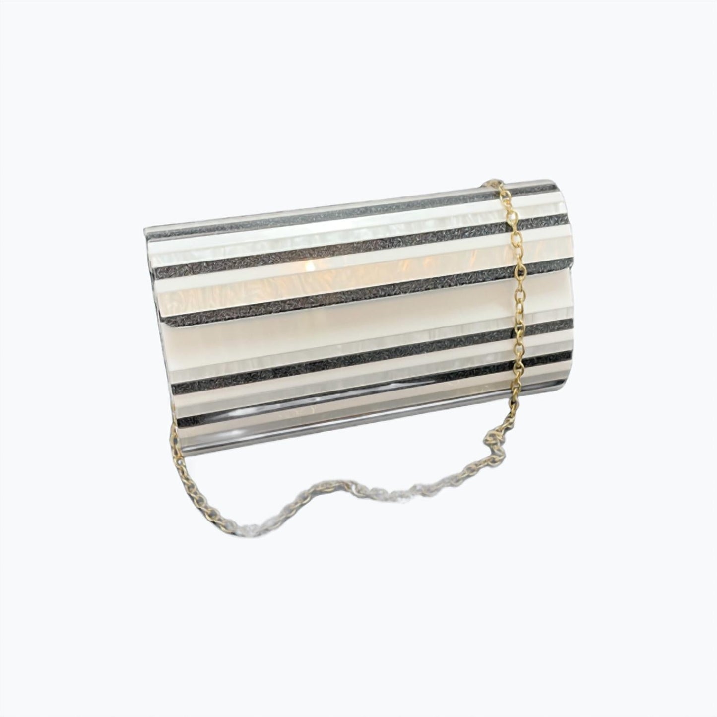 42 Gold - Women's Lucite Clutch Bag