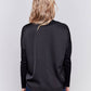 Charlie B - Mockneck Satin-knit Combo Top