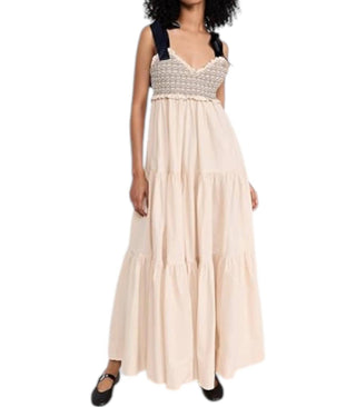 Free People - Vestido longo liso Bluebell