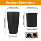 Set of 2 Faux Rattan Tall Planters with Automatic Watering System
