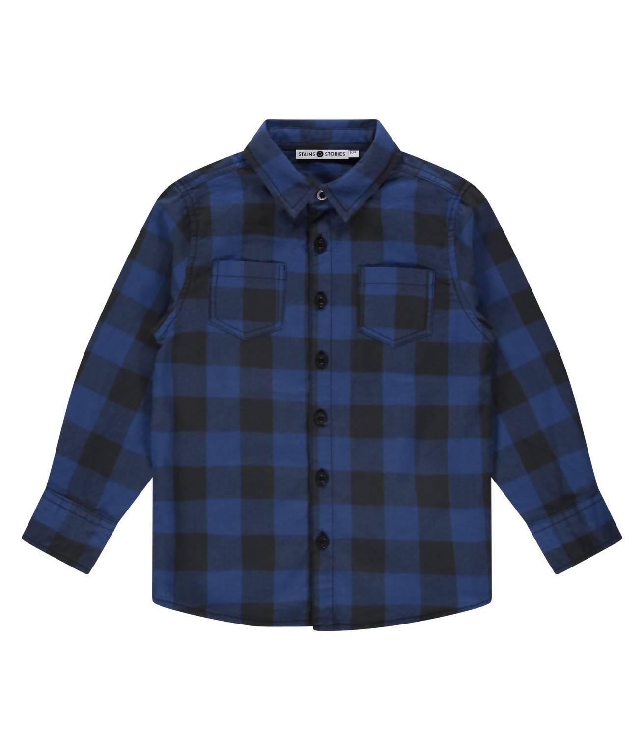 Babyface - Boy's Grid Plaid Long Sleeves Shirt