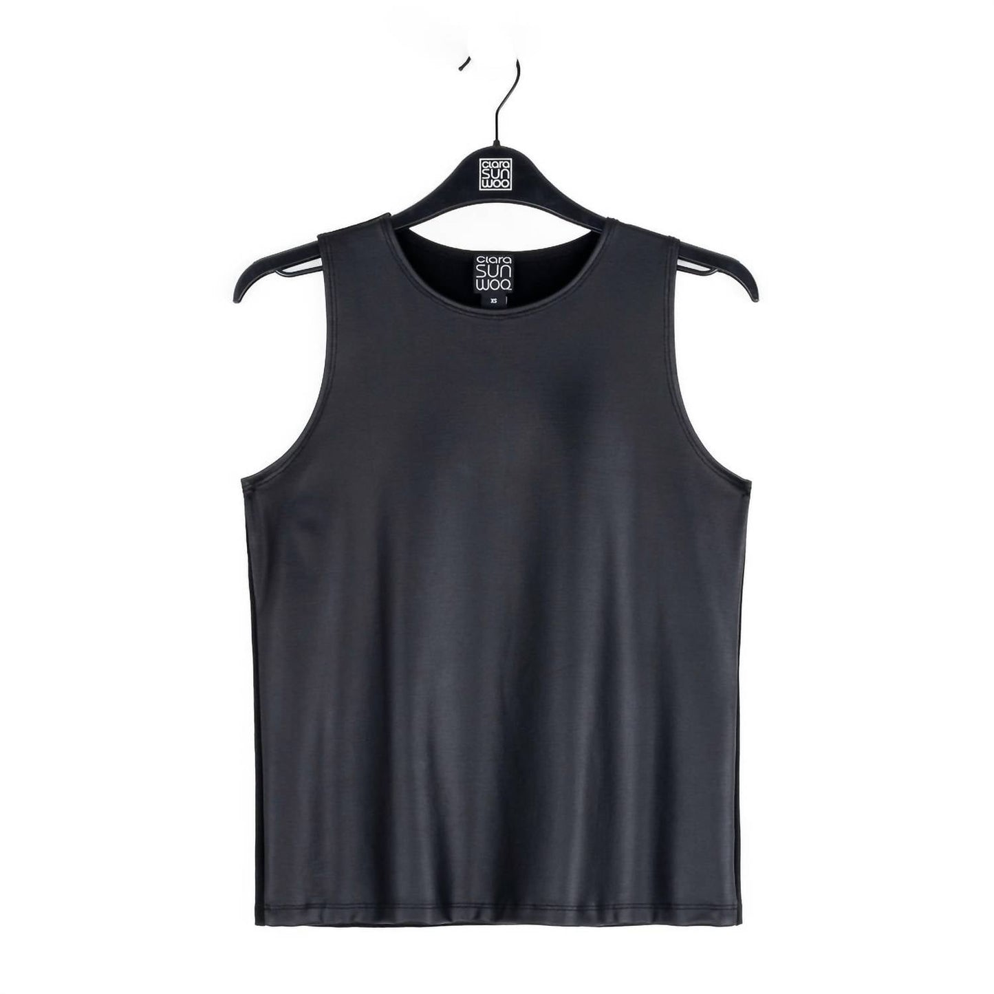 Clara Sunwoo - Liquid Leather High Scoop Modern Tank Top