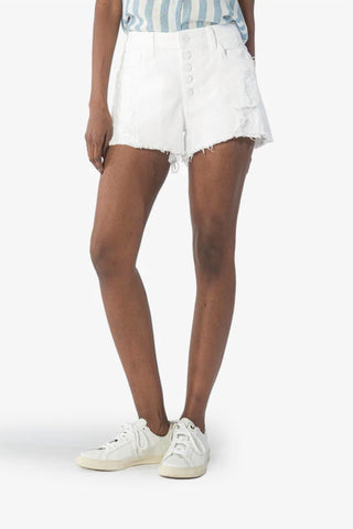 Kut From The Kloth - Jane Short de cintura alta desgastado