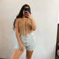 Blu Pepper - Front Hook Crochet Knit Tank Top