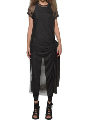 Simply Mila - Vestido de malha com manga curta