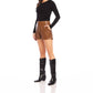 Fifteen Twenty - Modern Faux Leather High Waist Shorts