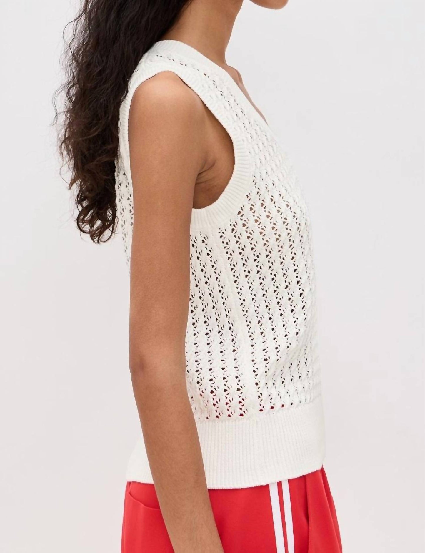 Varley - Ferns Open Knit Tank Top