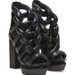 Balmain - Women's Ava Braided Block-heel Platform Pumps