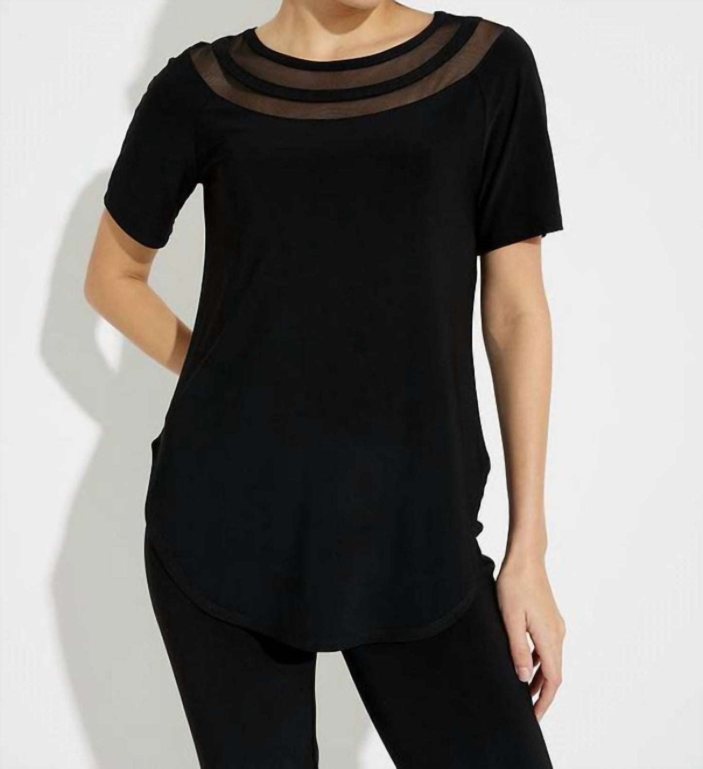 Joseph Ribkoff - Contour Neckline Tunic Top