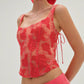 For Love & Lemons - Embroidered Roses Corset Top