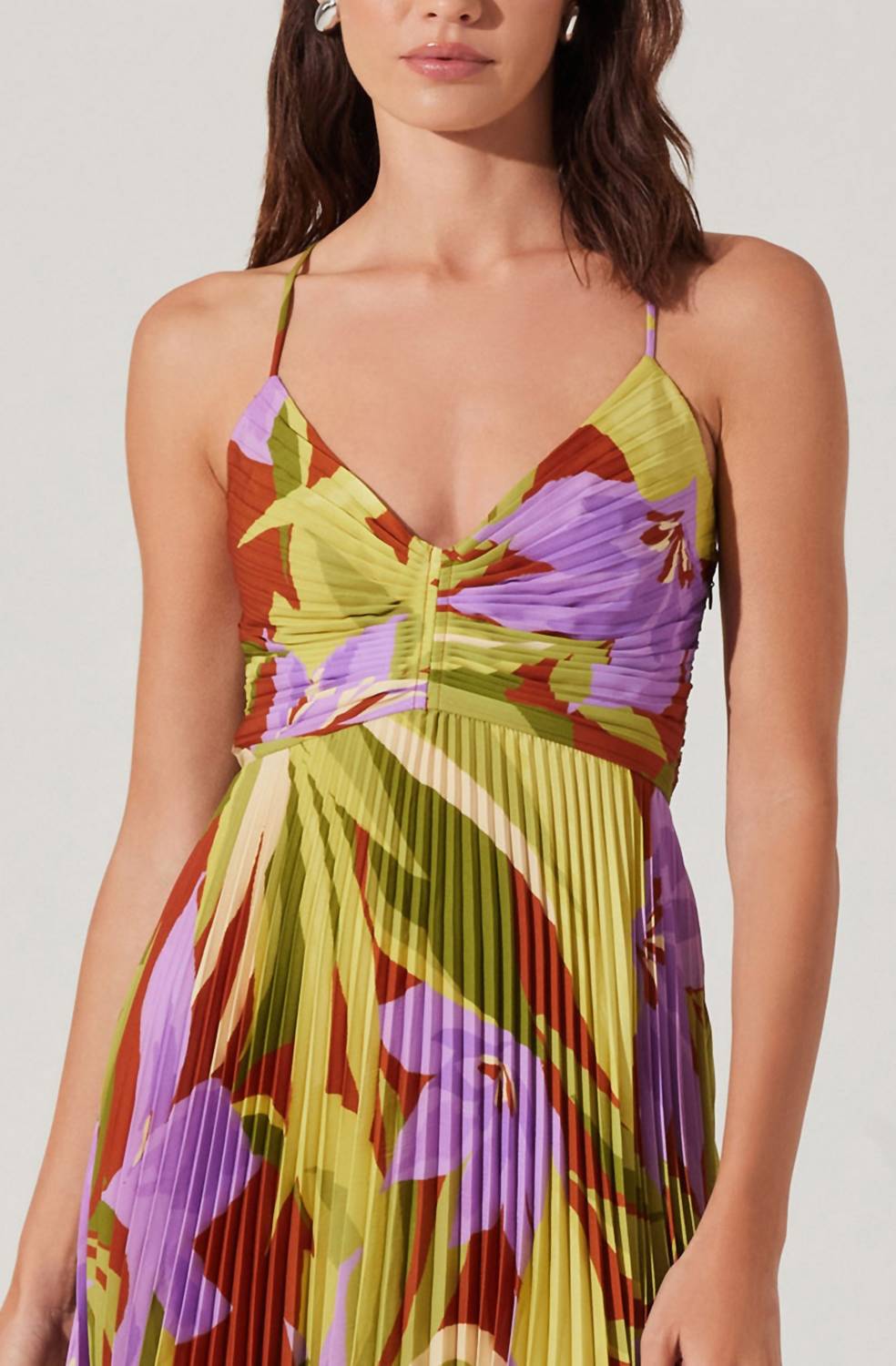 Astr - Blythe Print Midi Dress
