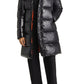 Save The Duck Isabel Quilted Water Resistant Longline Puffer Coat in Black, Size Medium