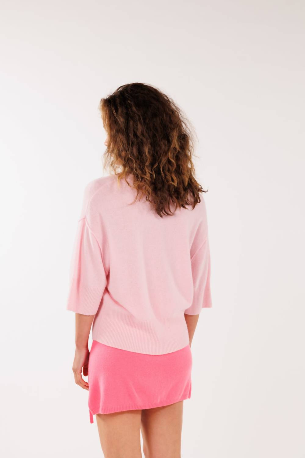 Crush Cashmere - Cashmere Short Sleeve Sweater
