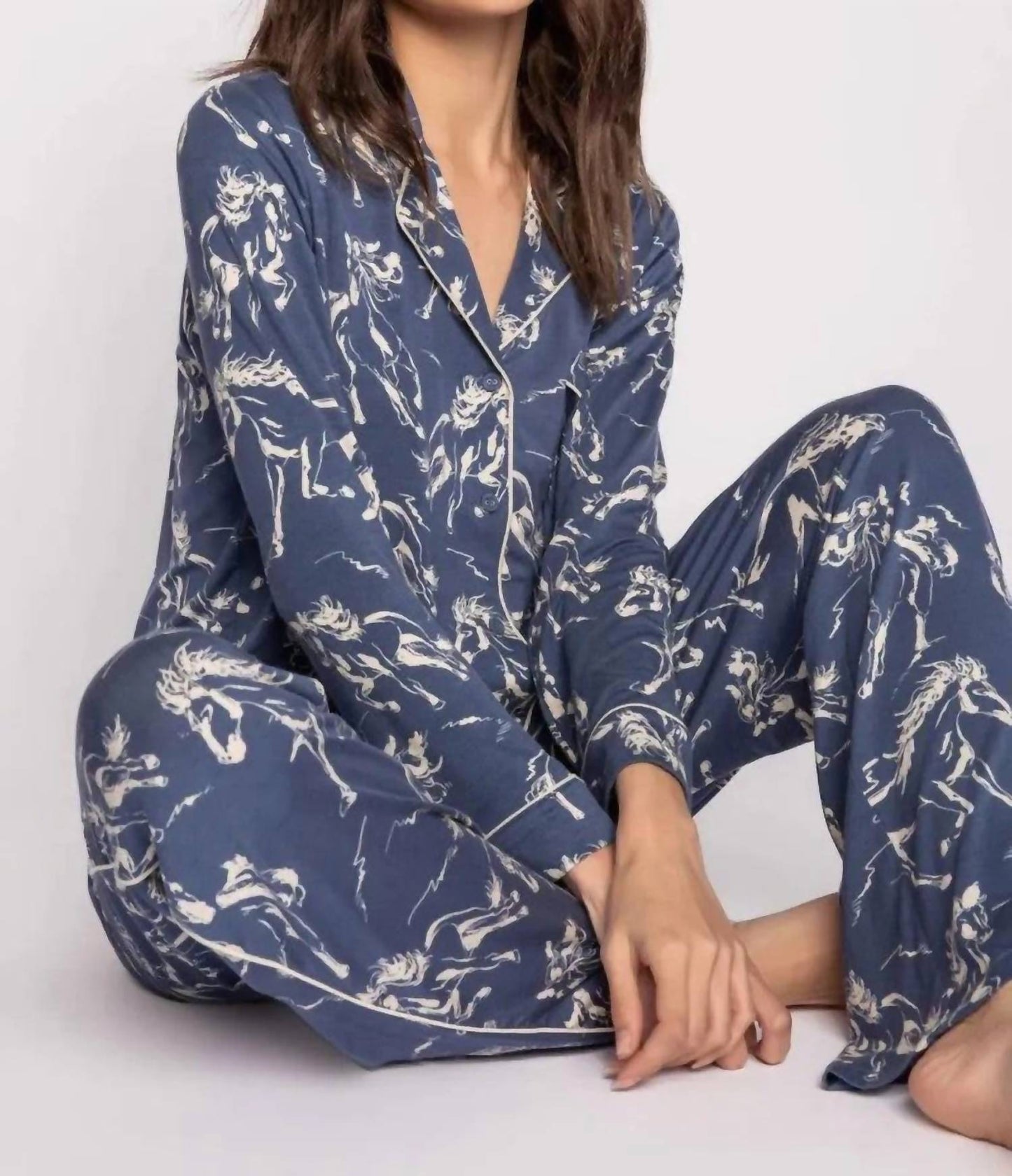 Pj Salvage - Run Wild Pajama Long Sleeve Top
