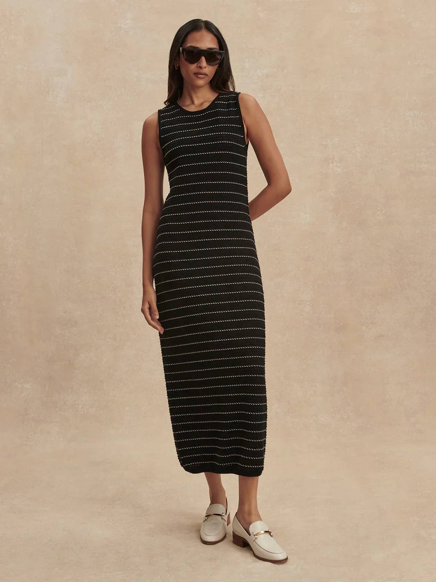 Varley - Beesley Stitch Knit Midi Dress