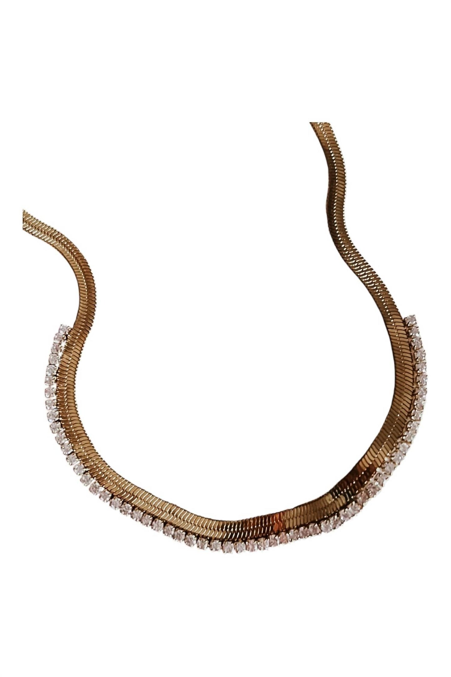 Beljoy - Women's Noni Crystal Snake Necklace