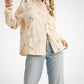 &Merci - Floral Embroidery Button Down Top