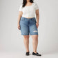 Levi'S - Mid Length Distressed Short - Plus Size